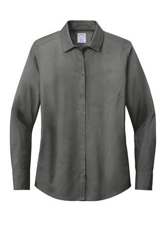 BB18001 Brooks Brothers® Women’s Wrinkle-Free Stretch Pinpoint Shirt (4XL, Deep Black)