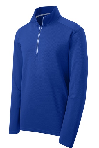 ST860 Sport-Tek® Sport-Wick® Textured 1/4-Zip Pullover (4XL, True Royal)